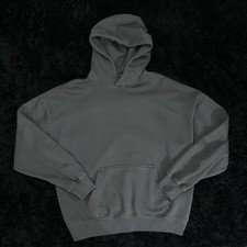 Abercrombie  Fitch Soft Essentials Fleece Gray Medium Boxy Pullover hoodie