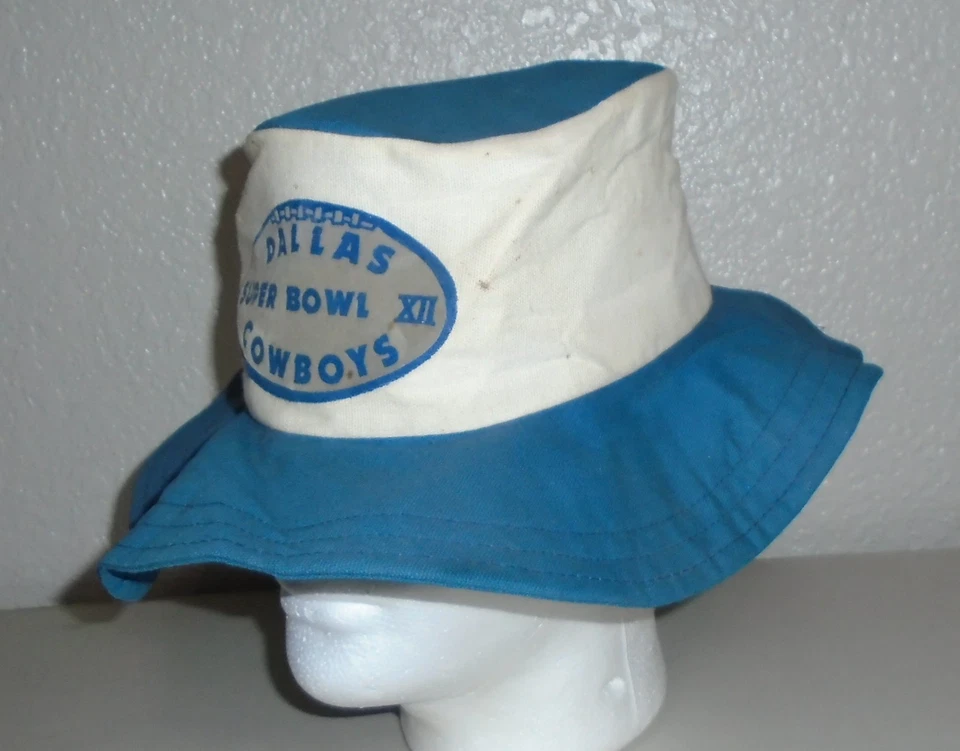 Sombrero de cubo mediano vintage 1978 Dallas Cowboys Super Bowl Foto 2 de 2