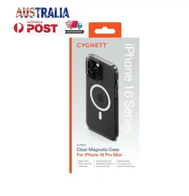 Cygnett EcoMag Case for iPhone 16 Pro MAX (Clear)