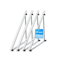 2Pair 46.5IN Solar Panel RV Tilt Mount Brackets Rooftop Surface Adjustable Frame