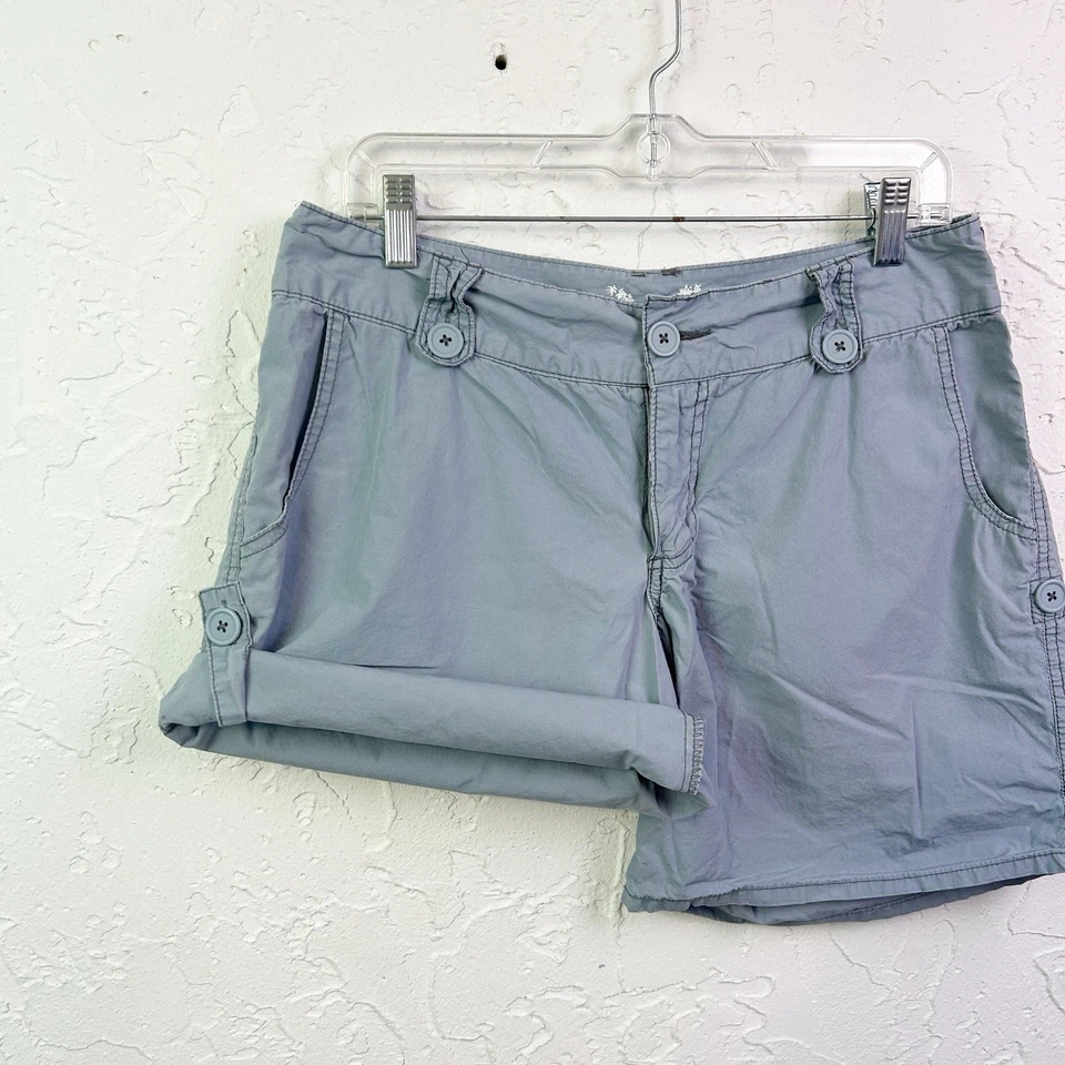 Pantalones cortos cargo enrollables vintage y2k azul claro talla 13 Foto 4 de 4