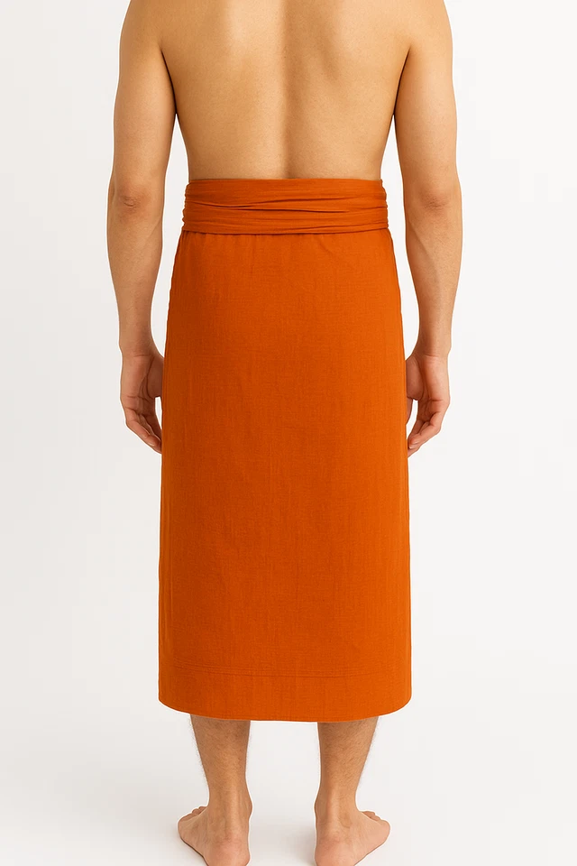 Theravada Monje Budista Túnica Interior Meditación Disfraz Antaravāsa Ropa Religiosa Foto 3 de 4