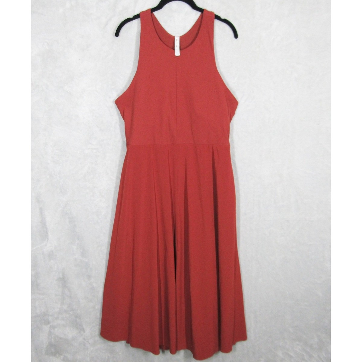 Athleta Dress XL Womens Winona Support Midi Red Sleeveless Fit and Flare  Career | eBay