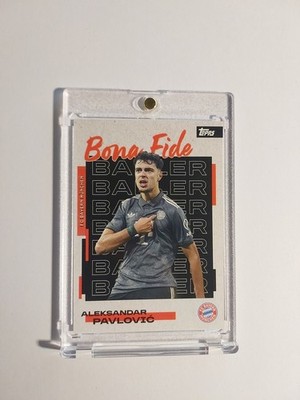 Topps Bayern Team Set 2025-26 Aleksandar Pavlovic Parallel Bona Fide Baller Hit
