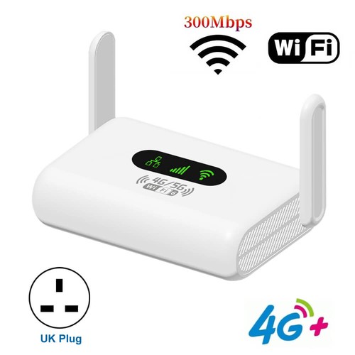 4G LTE CPE Router Mobiler WiFi-Hotspot 300 Mbit/s Internet mit SIM-Karte Slot - Bild 14 von 14