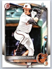 CADEN BODINE  ORIOLESRC 1st card  2025 BOWMAN DRAFT #BD-63