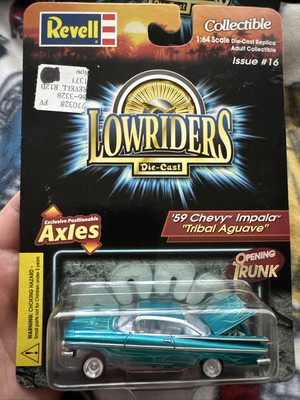 REVELL LOWRIDERS - '59 CHEVY IMPALA TRIBAL AGUAVE #16 - 1:64 DIE-CAST CAR