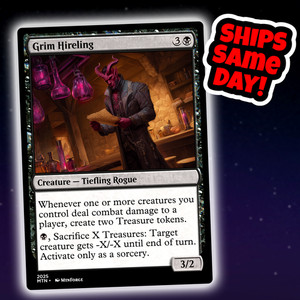 Grim Hireling - Custom Art Magic: The Gathering Playtest Card - Commander EDH