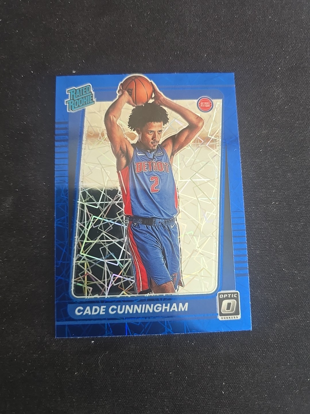 2021-22 Donruss Optic - Rated Rookie Cade Cunningham #161 Blue Velocity  (RC)