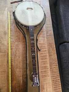 1920s Tonebuilt Tone Built John Henry Parker 4 string Tenor Banjo W/case Plays!