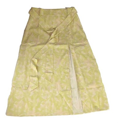 Pretty Lavish Women s Tie Midi/maxi Skirt Slit Chartreuse Floral Size 10 NWT
