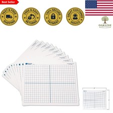 Multicolor Dry Erase X-Y Axis Mats Set - Math Classroom Essentials, Ages 6