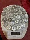 Pre 1964 Washington Quarters Lot Of 29. Total Weight 6.3 Oz Of Silver Coins