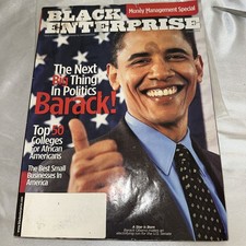 BARACK OBAMA. BLACK ENTERPRISE MAGAZINE. OCTOBER 2004 ISSUE. SEALED.