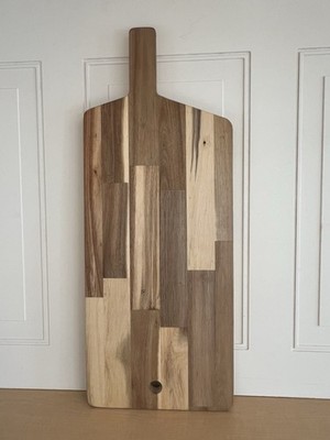 IKEA SMAATA Acacia Charcuterie Serving Board 28'' by 11''/ Offset Handle