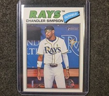 Chandler Simpson 2026 Topps Heritage Baseball Tampa Bay Rays