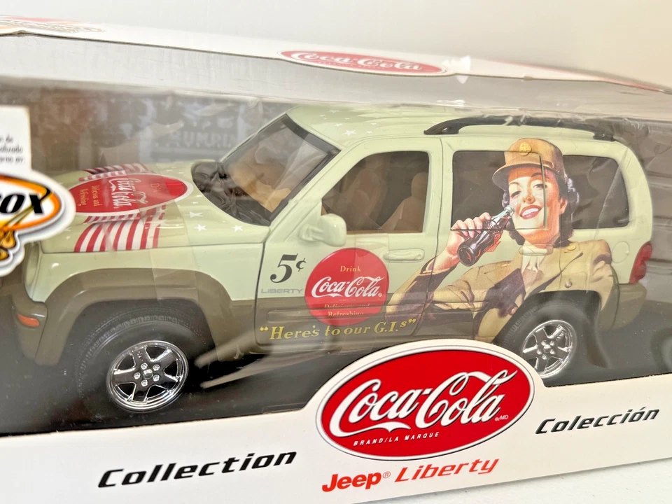 RARE 2002 Matchbox Collectibles Coca-Cola JEEP LIBERTY 1:20 Scale Diecast NIB - Image 2 of 4