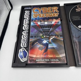 Cyber Speedway Sega Saturn complete with manual tested 