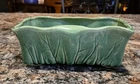 Vintage McCoy Green Glazed Ceramic Cabbage Planter / Ruffled Edges USA