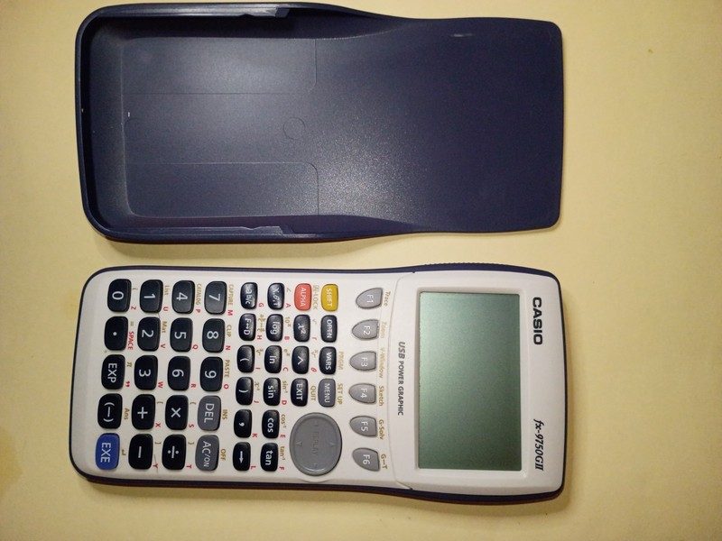 White Casio FX-9750GII Graphing Calculator