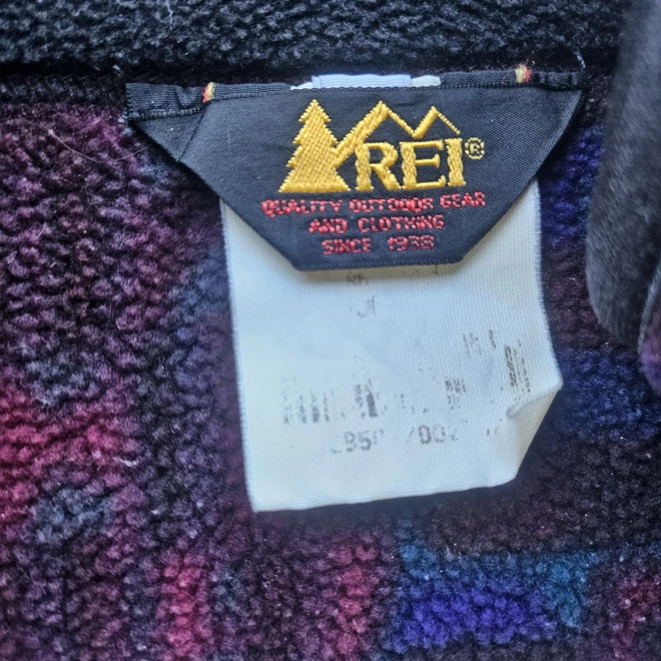 VTG Rei Aztec Sweater Halfzip Pullover Fleece Men's Medium - Image 2 of 4