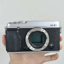 Fujifilm X-E1 16.3MP Mirrorless Digital Camera Body Silver English Language