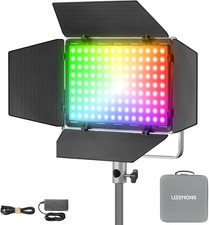 Godox LP600R RGB LED Video Light with Barndoor, 60W 1800K-10000K 9270Lux LED...