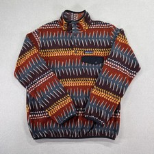 Patagonia Synchilla Fleece Pullover Womens S Multicolor Snap-T Chevron Aztec