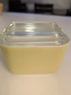 Vintage Pyrex Refrigerator Dish With Lid Butter Yellow Retro Kitchen Decor USA