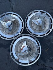 3 Rare 1962 Chevrolet Chevy Impala Ss Spinner Hubcaps Wheel Covers Vintage 3 Rare 1962 Chevrolet Chevy Impala Ss Spinner Hubcaps Wheel Covers Vintage