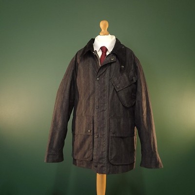 Barbour International x YMC So Not Up Snake Wachsjacke Herren Small Schwarz Full Zip