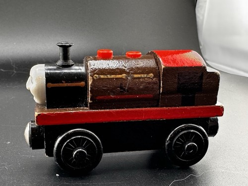 Thomas Wooden Railway Vtg 2001 Bertram Train Engine Learning Curve Old Warrior - Picture 4 of 11