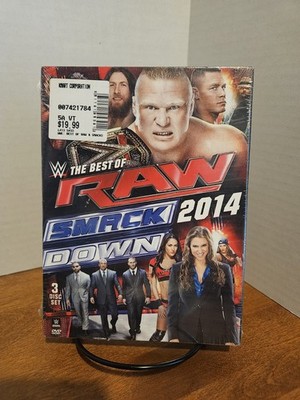 WWE: The Best of Raw and Smackdown 2014 (DVD, 2015, 3-Disc Set) New Sealed