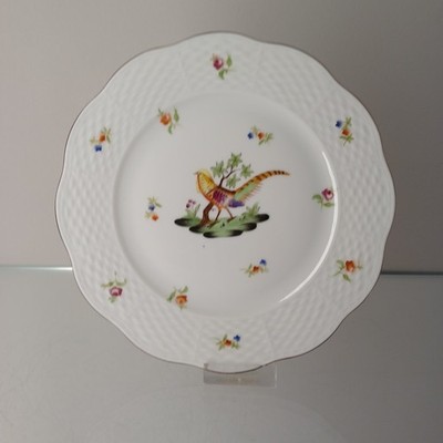 Herend Ungarn Paradiesvogel Dessertteller Kuchenteller Beilagen Ø 18,5cm  RAR