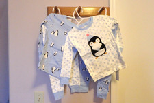 Carter's Baby Boy 4-Piece Penguins 100 Snug Fit Cotton Pajamas Size 24 mo  NWT