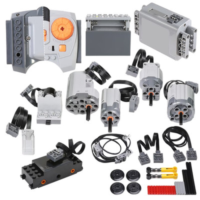 32PCS Power Function Motor Set Compatible with Technic-Parts L Brand AA/AAA-Batt
