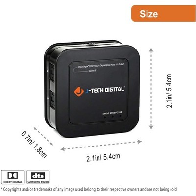 Optical Splitter 1:3 Out SPDIF Splitter
