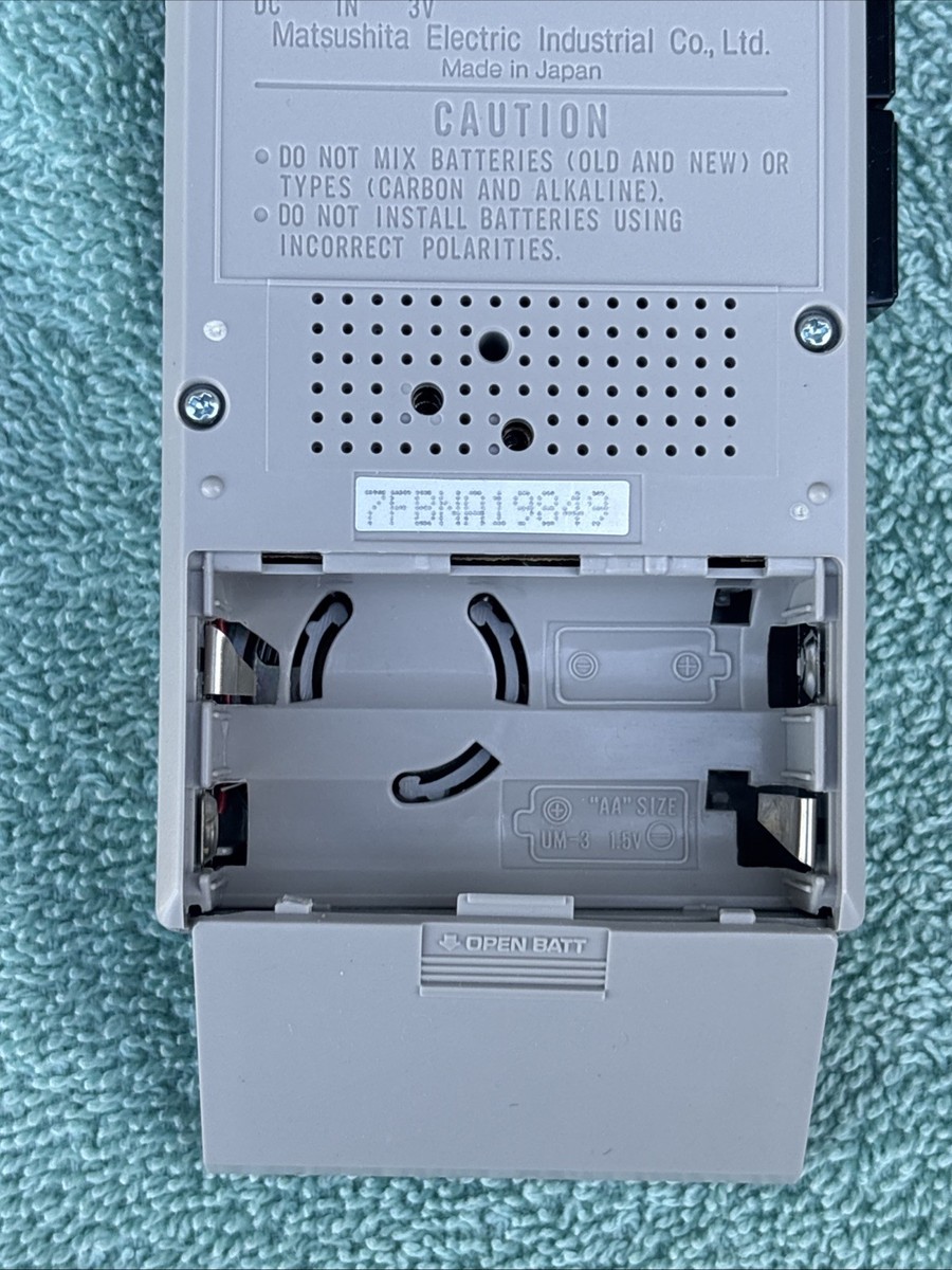 Vintage Panasonic Model RN-185 Microcassette Pocket Recorder