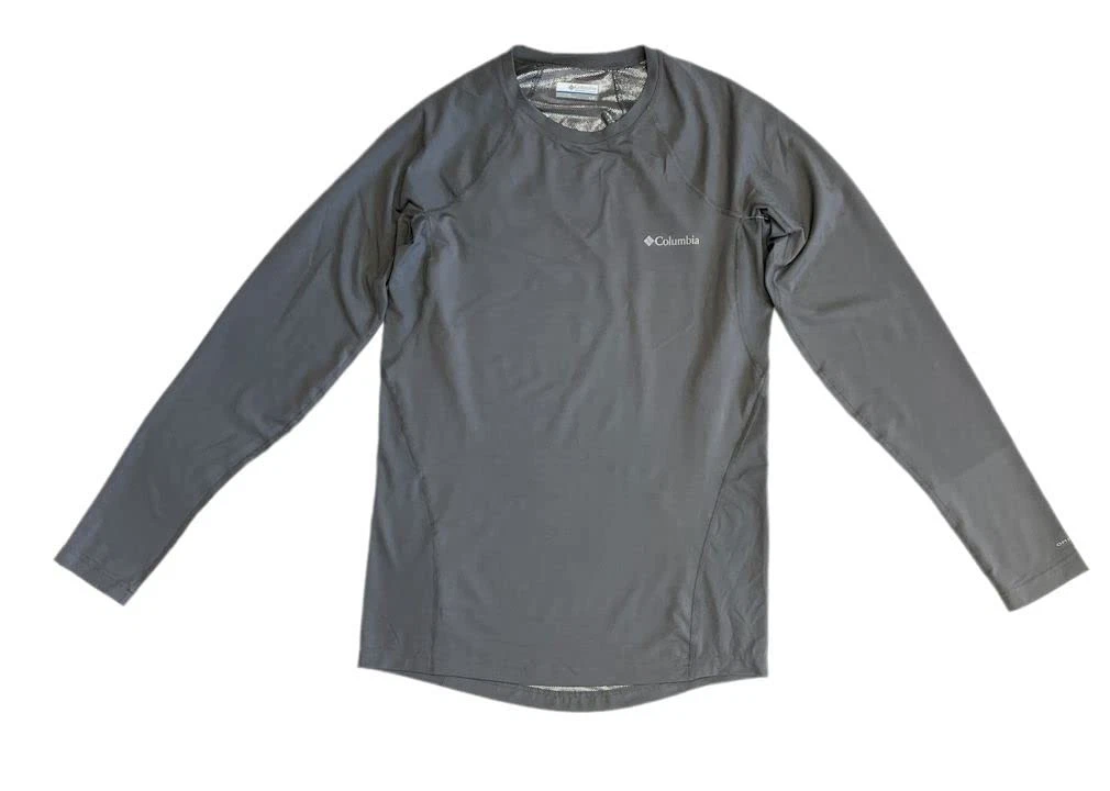 Columbia Mens Midweight BaseLayer Omni Heat Top Grey Long Shirt XM6322-024