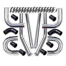 3 76MM POLISHED ALUMINUM INTERCOOLER PIPE KIT...
