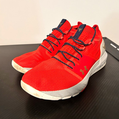 Under Armour Project Rock 2 Blood Orange Mid Top Lace Up 3022024-604 SIZE 10.5