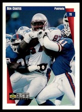 1997 Collector's Choice Ben Coates New England Patriots #237 16386