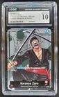 2022 ONE PIECE RORONOA ZORO MANGA ALT ART OP01-001 CGC 10 D PT