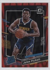 2023 Panini Donruss Optic Rated Rookie Red Seismic Prizm /130 Jalen Pickett 13px