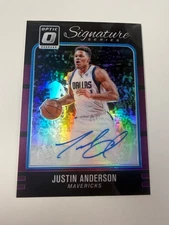 2017 Panini Optic Justin Anderson Purple Signature Series Auto #50