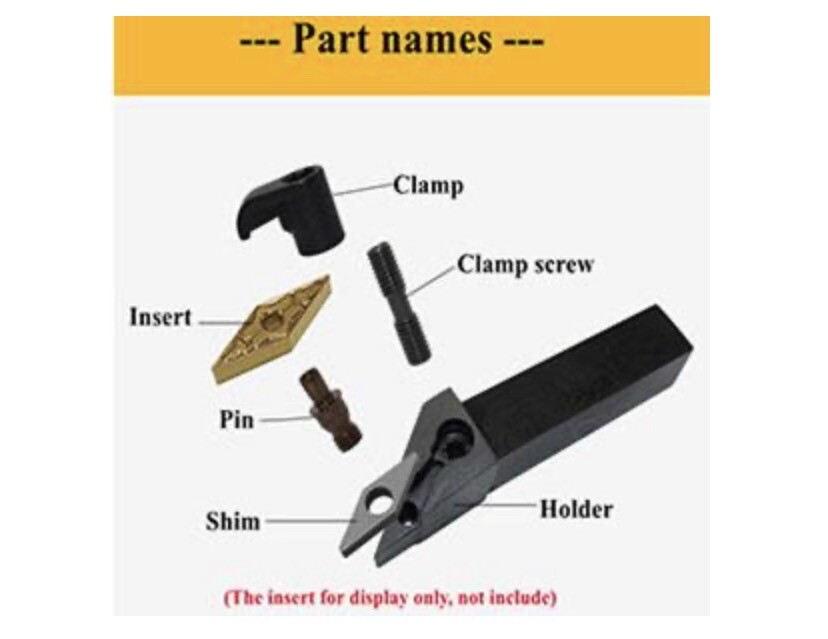 20mm MVJNR2020K16 93° Lathe External Turning Tool Holder + 5