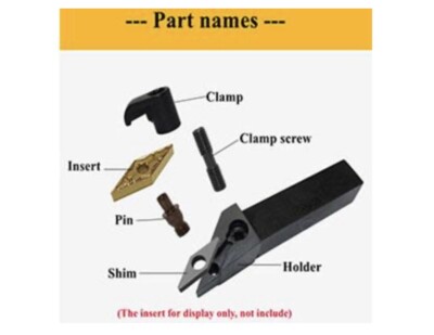 20mm MVJNR2020K16 93° Lathe External Turning Tool Holder + 5