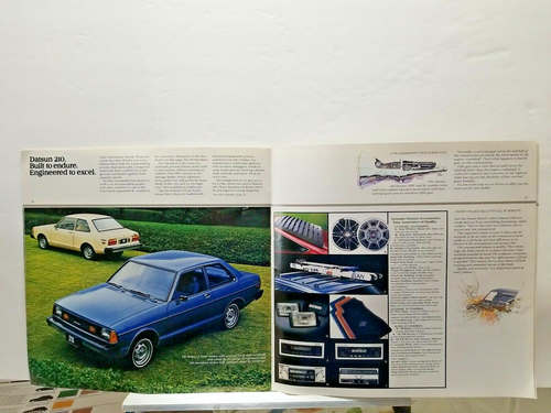 Datsun 210 1982 SPORTS CAR" concesionario de automóviles sala de exposición folleto de ventas catálogo B17 - Imagen 8 de 9
