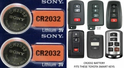 2 PACK) CR2032 2032 REMOTE KEY FOB BATTERY OEM for Lexus