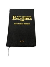 4.5” Pocket Holy Bible New Testament King James Black Cover Paperback Red Letter